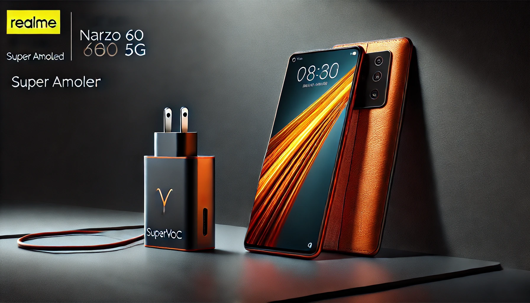 Realme Narzo 60 5G showcased with vibrant design during Amazon Fest
