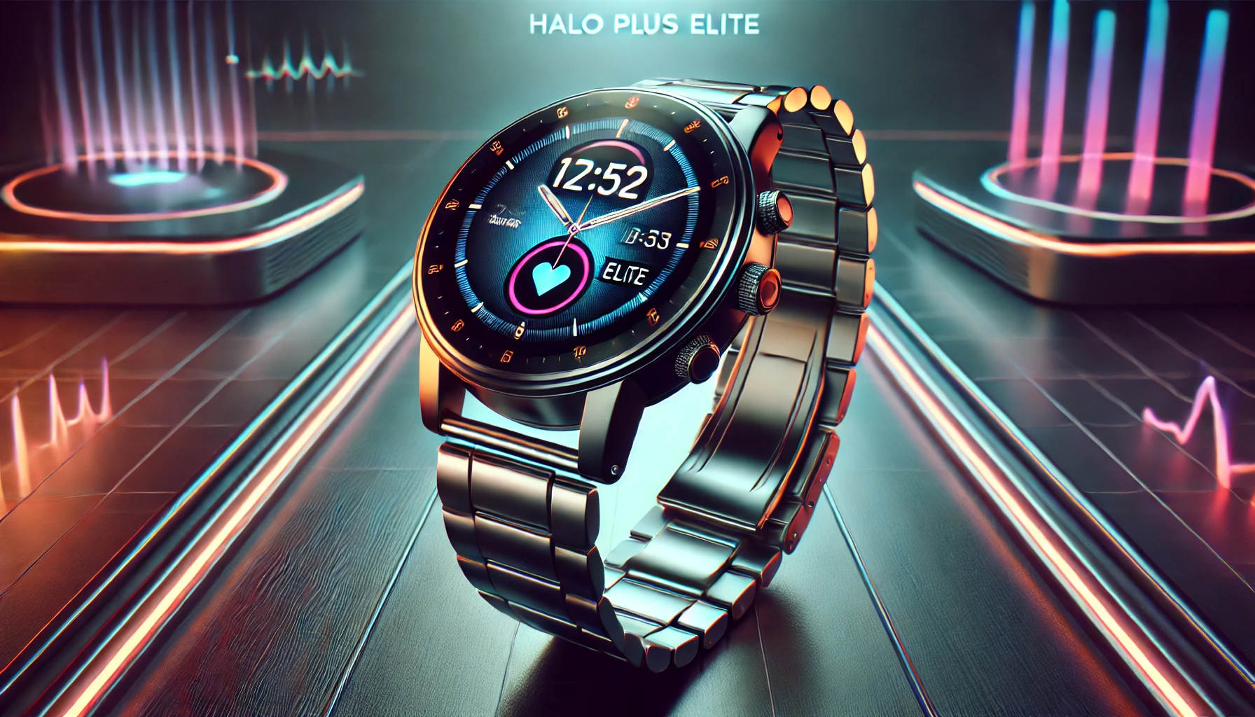 Noise Halo Plus Elite Smartwatch 1.46” AMOLED, Stainless Steel Straps, Advanced Sleep Tracking – Perfect for Men & Women