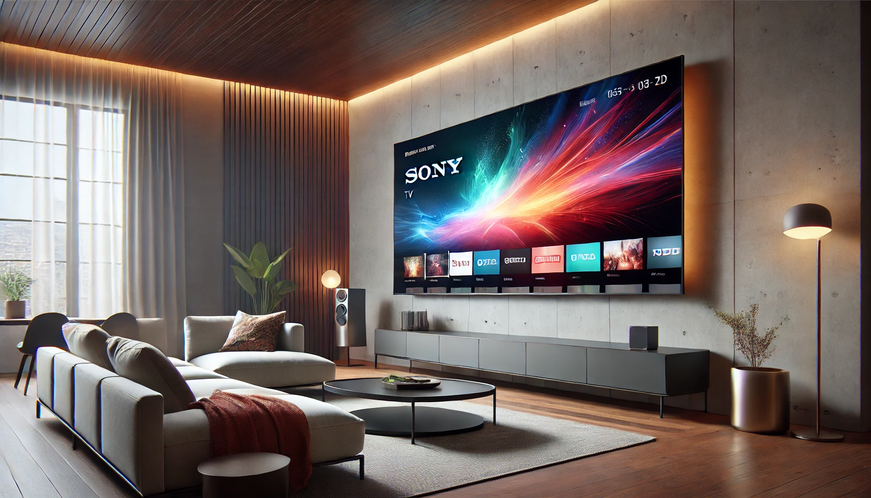 Sony Bravia 4K TV with cinematic display