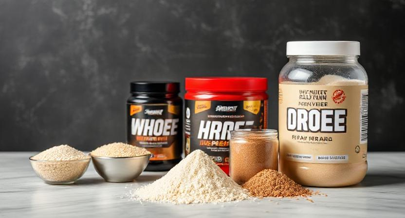 Assorted dietary supplements in pill bottles