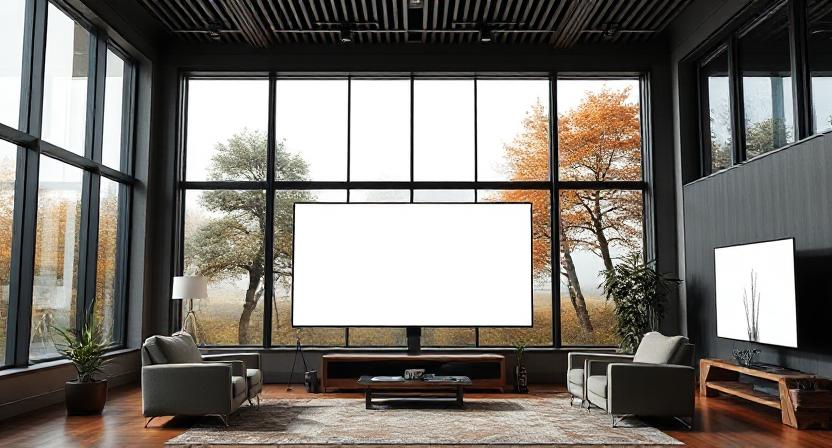 Stylish 2K monitor setup in Indian home office, 2025