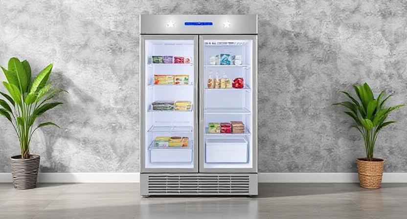 Stylish 5 Star Double Door Refrigerator in Indian Kitchen 2025