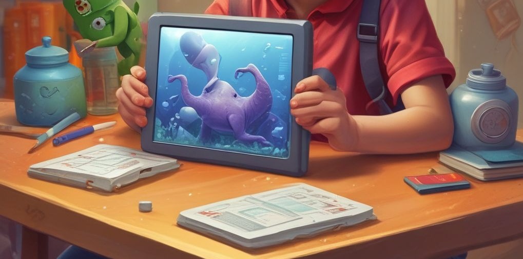 Indian kid learning on a tablet 2025