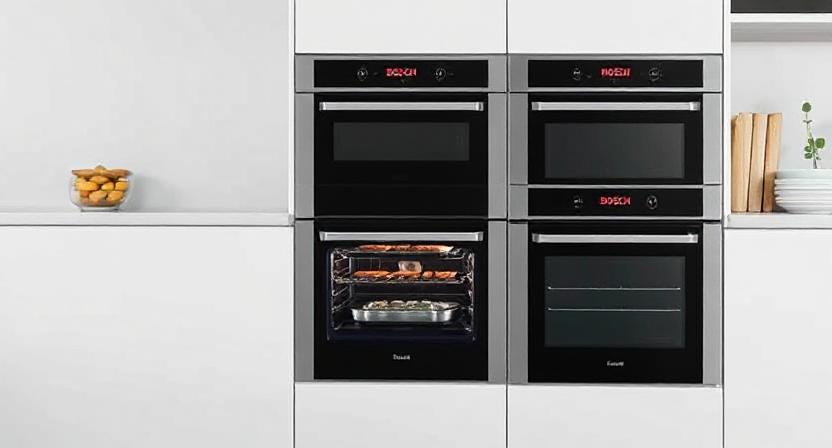 Bosch built-in oven in a contemporary Indian kitchen