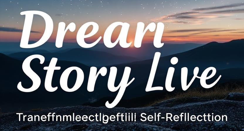 Person using Dream Story Live app for self‑reflection