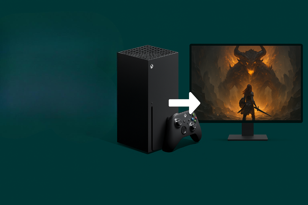 Gamer playing Xbox on TV and switching to laptop