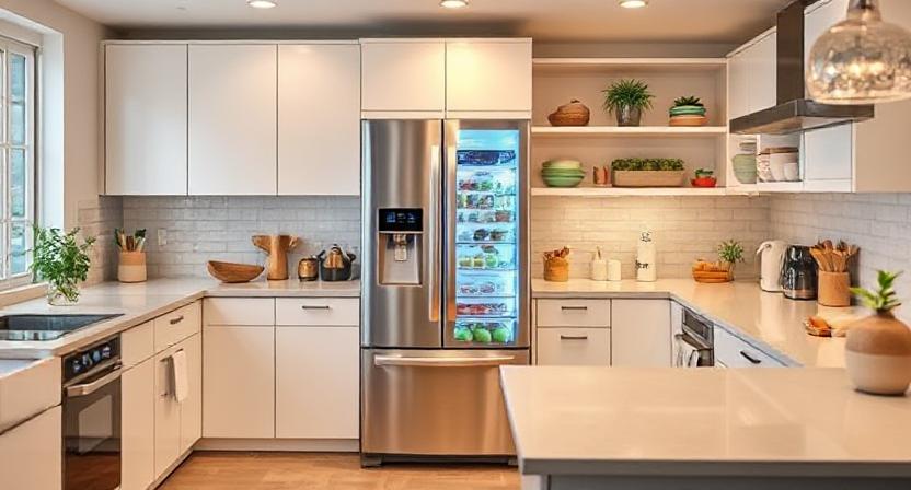 Wi-Fi enabled refrigerator in an Indian kitchen 2025