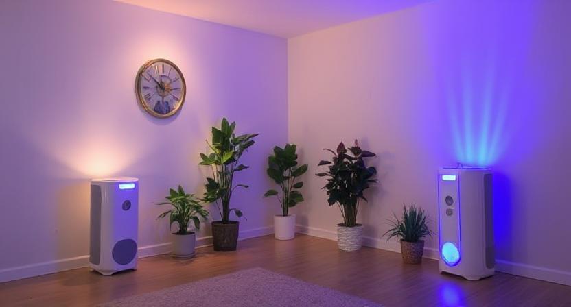 Air ionizer in Indian home.