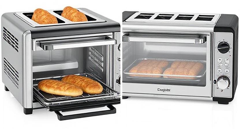 Compact Oven Toaster Grill (OTG) on a kitchen counter with freshly baked food, ideal for small families
