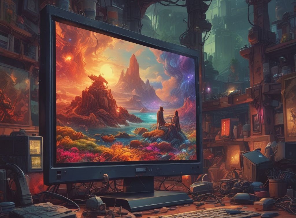 Indian gamer using a curved high-refresh-rate monitor