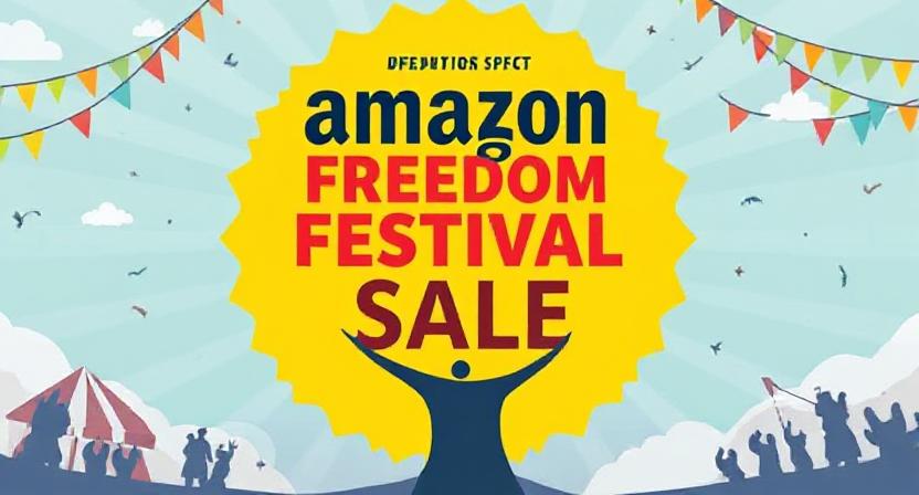 Amazon Great Freedom Festival tablet sale banner with discounted tablets.