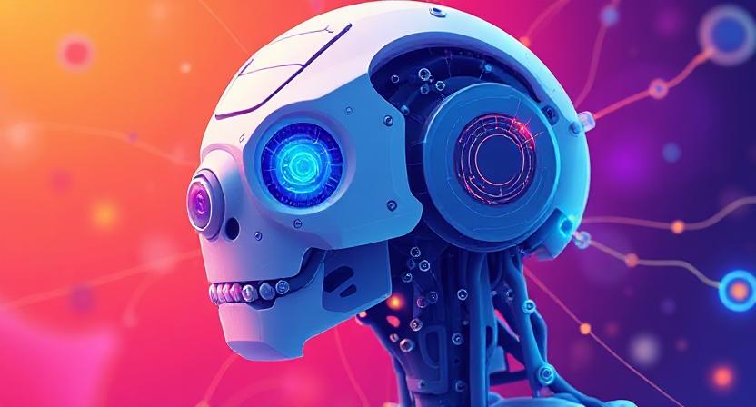Illustration of five innovative AI tools transforming content creation, boosting productivity, creativity, and digital marketing success.