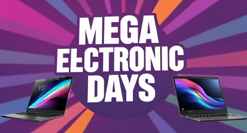 People shopping laptops and tablets during Mega Electronic Days sale