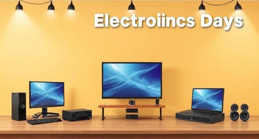 Mega Electronics Days Sale with discounts on gadgets and accessories.