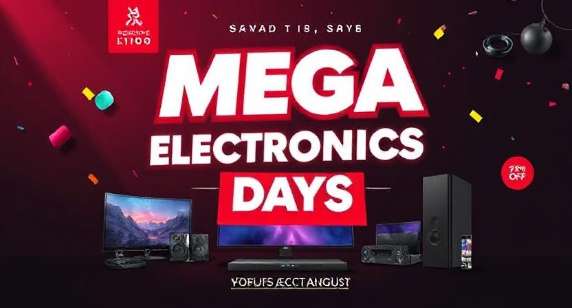 Customers browsing gadgets during Mega Electronics Days sale in India