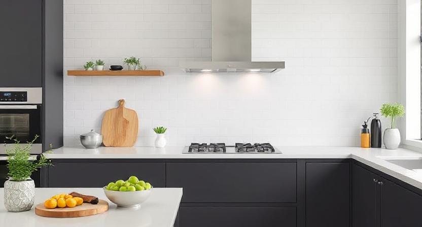 Stylish wall-mounted kitchen chimney in India