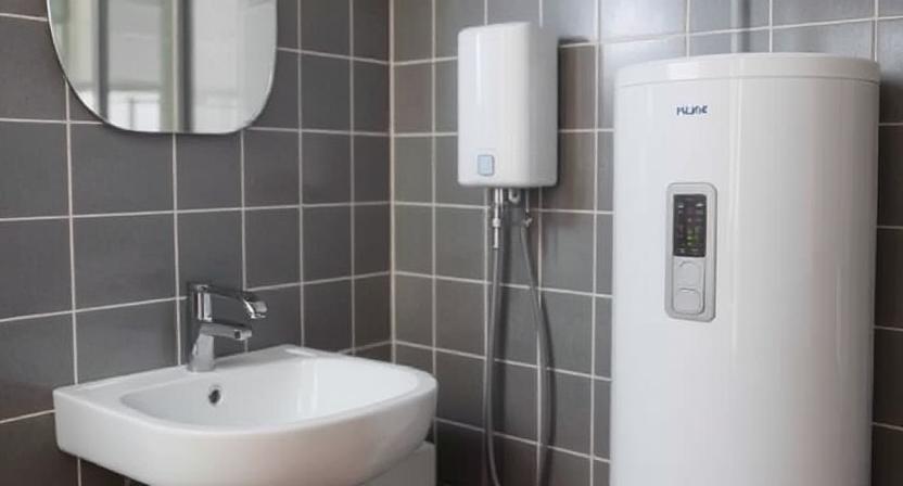Compact 3l Instant Water Heater for Small Bathroom Shower in Winter. Energy Efficient Mini-geyser Wall-mounted.