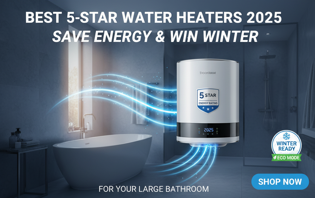 Energy-saving 5-star Rated Geyser (water Heater) for 2025. Best Electric Water Heater Comparison for Winter.