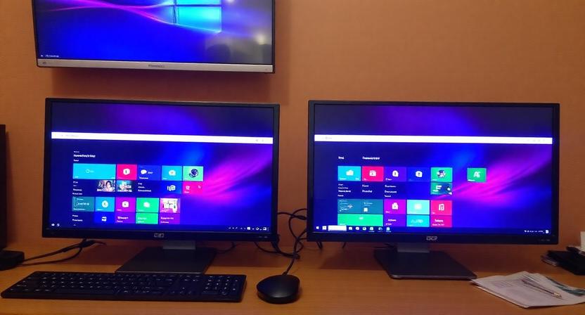 Sleek 27-inch All-in-one Pc with Wireless Keyboard and Mouse, Showcasing a Minimalist Home Office Setup. High-performance, Low-clutter Workstation.