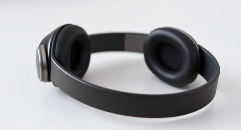 Professional Grey Wireless Over-ear Headphones with Integrated Boom Microphone and Cushioned Earpads, Ideal for Clear Calls and Focused Work in a Home Office Setting.