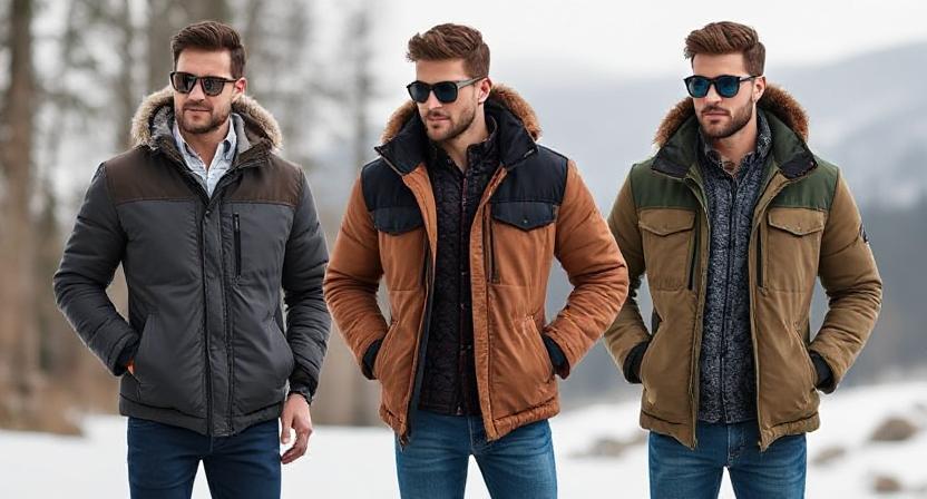 Men's Insulated Parka for Extreme Cold Conditions.