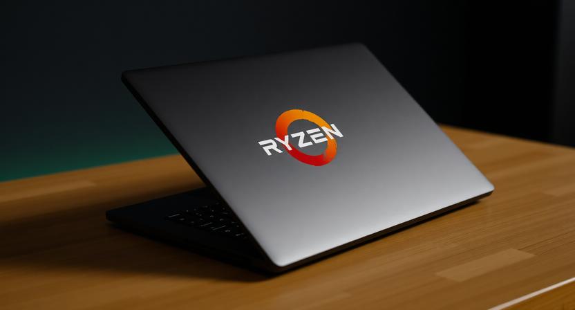 Sleek Amd Ryzen 7 Laptop Featuring Zen 5 Architecture and Integrated Radeon Graphics for 4k Video Editing and Aaa Gaming.