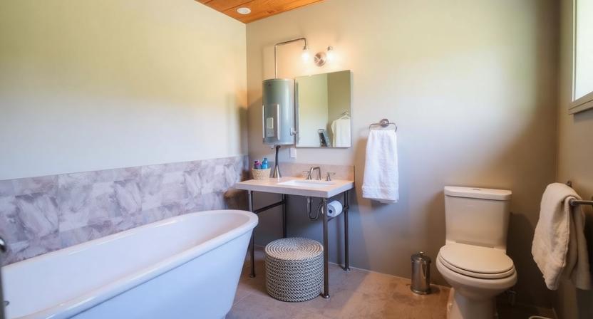 Cross-section Diagram of a Modern Electric Tank Water Heater.