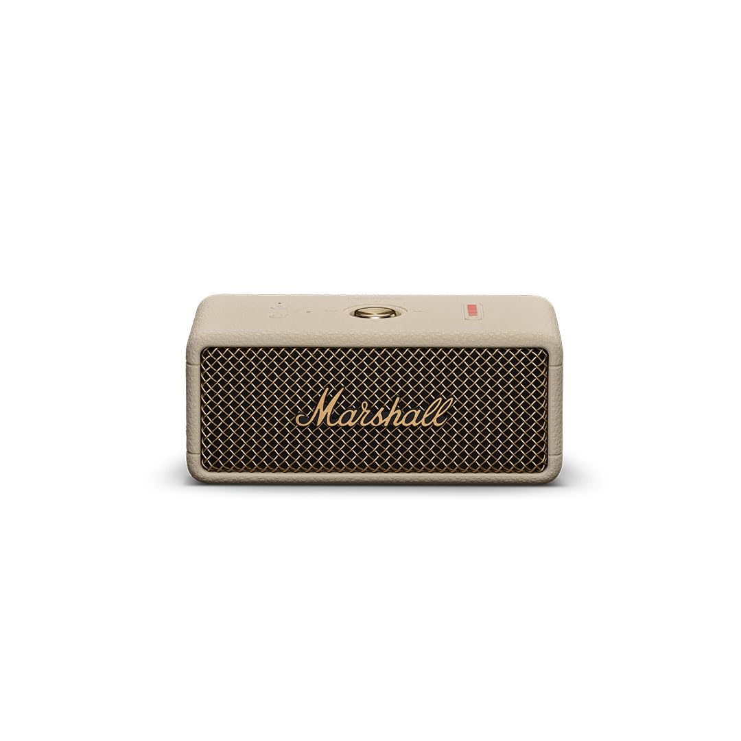 Marshall Emberton Iii Compact Portable Bluetooth Speaker with 32+ Hours of Playtime, (360° Sound), Dust & Waterproof (ip67) – Cream.