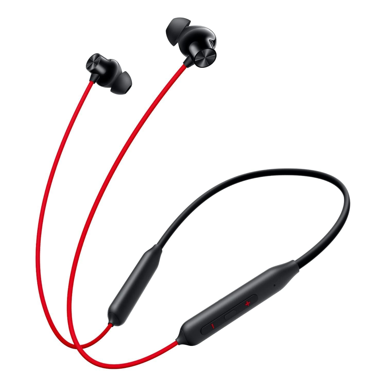 One..plus Compatible Wireless Neckband Jo25 | Bluetooth 5.3, 40 Hours Playtime, Bass Boost Drivers, Enc Noise Cancellation Mic | Fast Charging Support