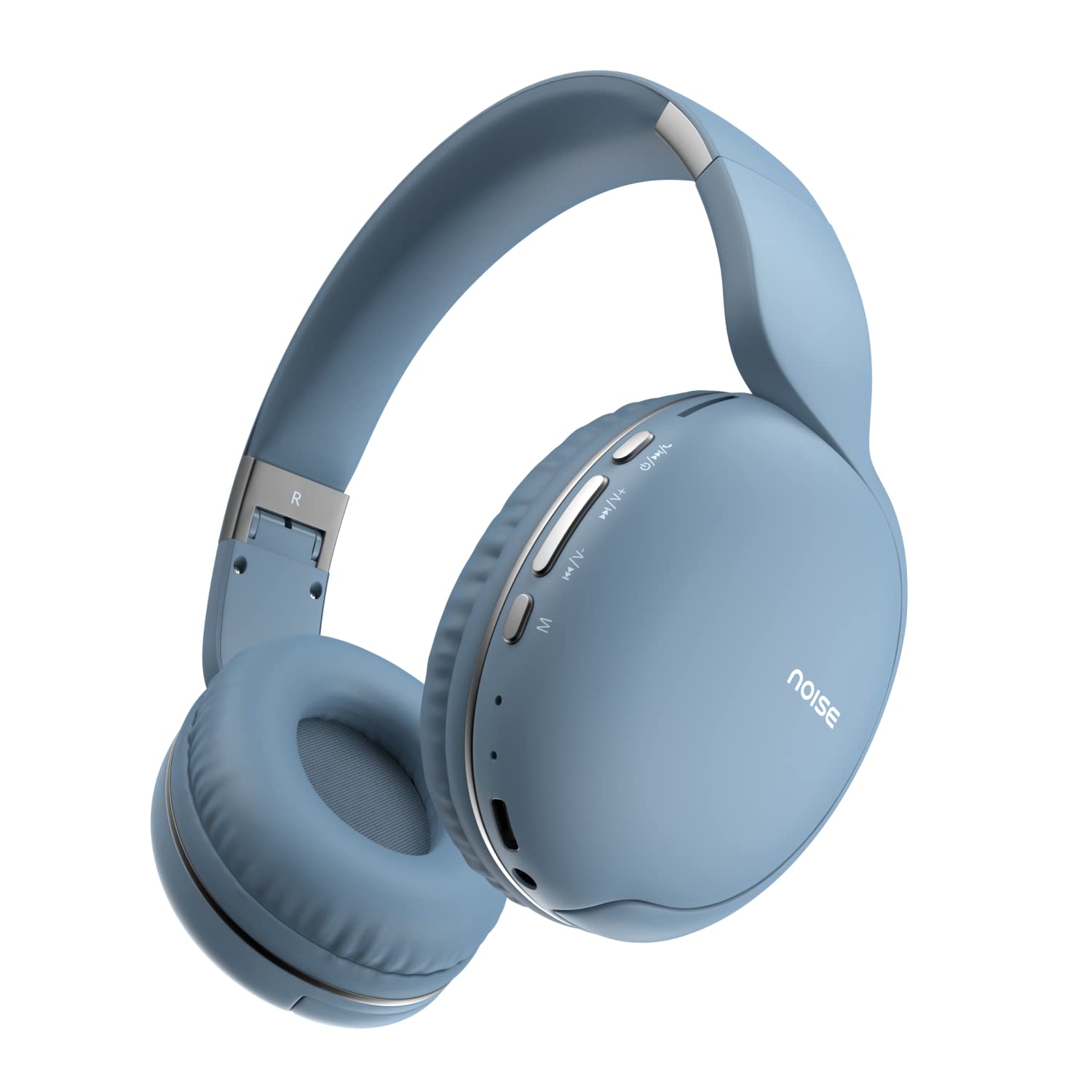 Noise Two Wireless on Ear Headphones with 50 Hours Playtime, Low Latency(up to 45ms), 4 Play Modes, Dual Pairing, Bt V5.3 (serene Blue)