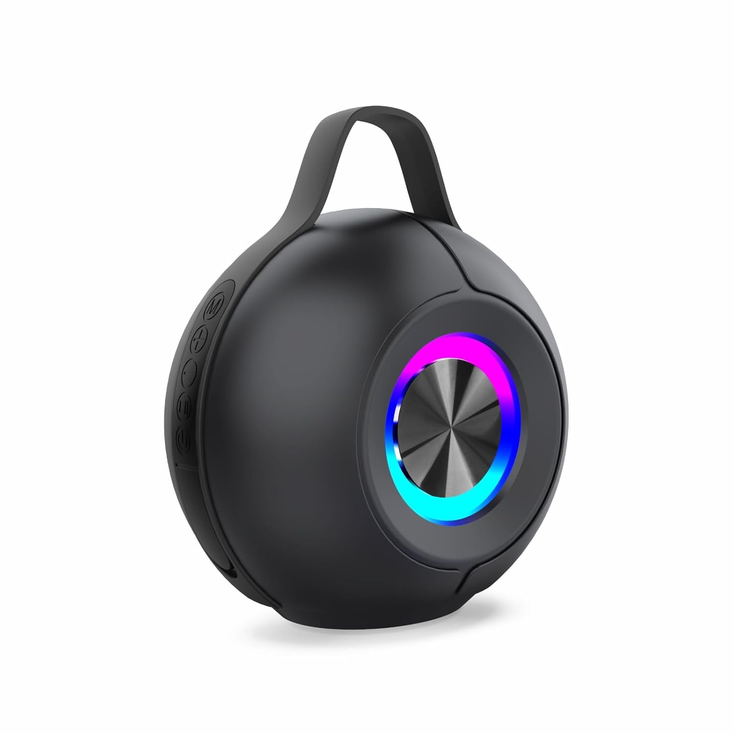 10w Portable Bluetooth Speaker 10w with Deep Bass, Bt V5.4, Led Light, Waterproof Ipx6 Wireless Outdoor Speaker, Built-in Mic, 6hours Playtime, for Party, Travel, Home, and Beach (black)