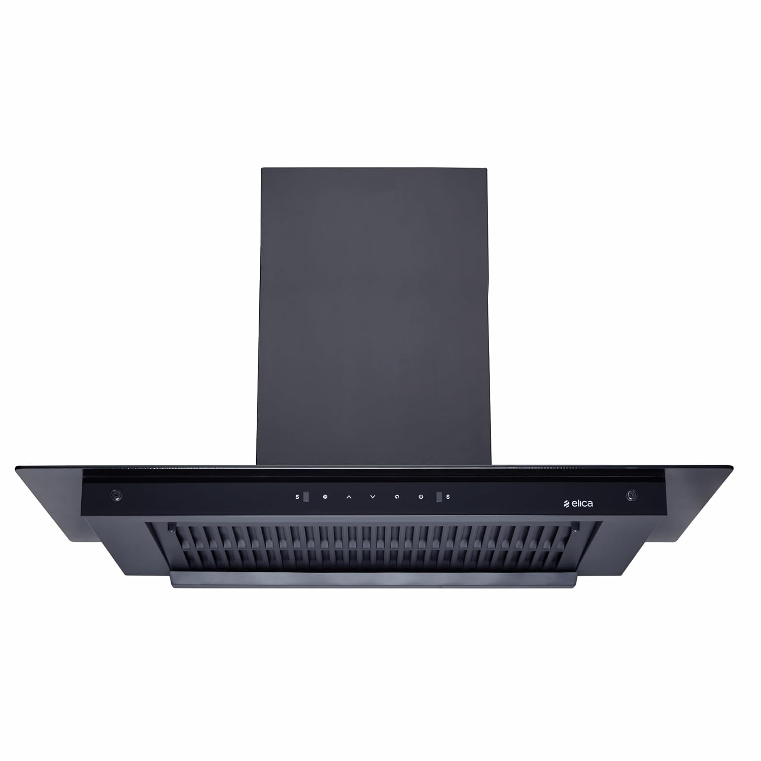 Elica 90cm 1600 M3/hr Filterless Autoclean Kitchen Chimney with Full Grill | 15 Years Motor Warr and 5 Years Comprehensive | Flat Fl 900 Max Hac Ltw Ms Nero | Black | Touch + Motion Sensor Control