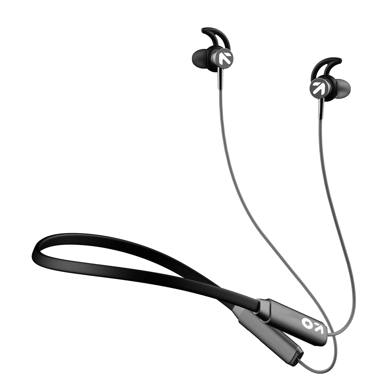 Goboult Newly Launched Eqcharge Bluetooth Earphones with 32h Playtime, Zen Enc Mic, Dual Device Connectivity, Type C Fast Charging, 14.2mm Bass Driver, Made in India (jet Black)