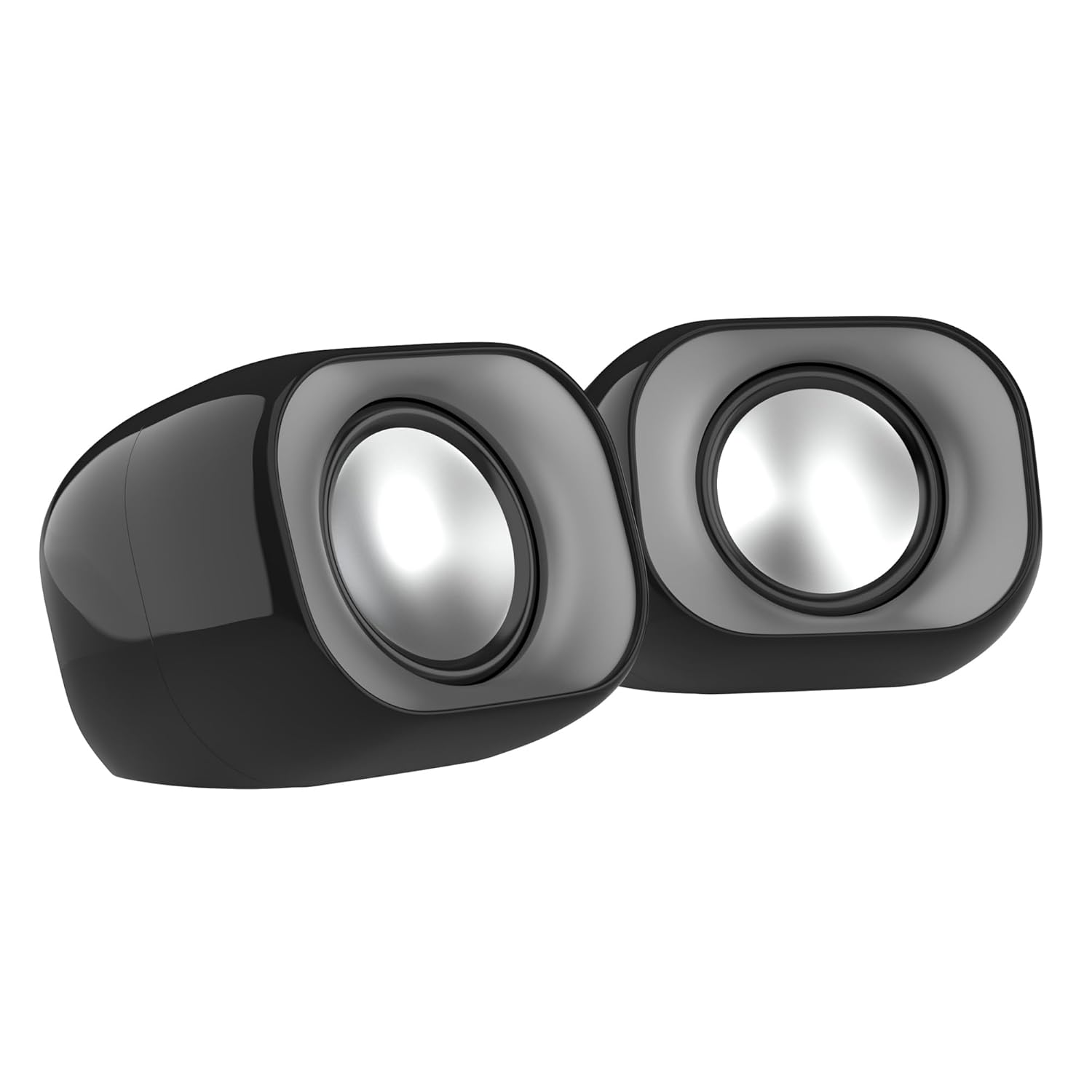 Hp Dhs-2111 Wired Speaker, 2-channel Surround Sound, 3.5mm Aux Connectivity, Pc and Phone Compatible, Easy Volume Controls, 1-year Warranty, 0.27 Kg, Black, 8c575aa