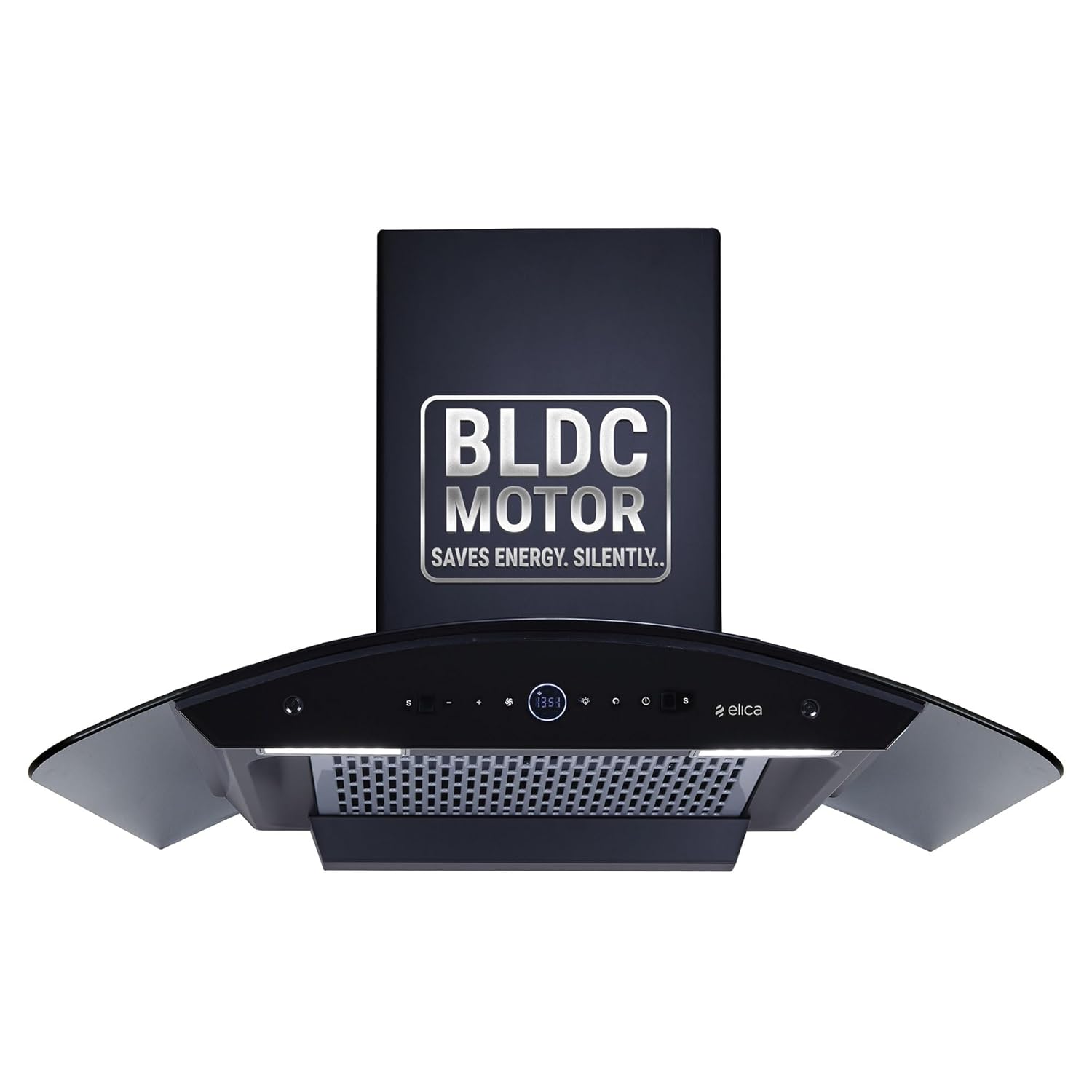 Elica 90cm 1600 M3/hr Bldc Filterless Autoclean Kitchen Chimney with 15 Years Motor & 5 Years Comprehensive Warranty | Pro Plus Fl Bldc Hac Ltw 90 Ms Nero | Touch Control with Round Rpm Display |black