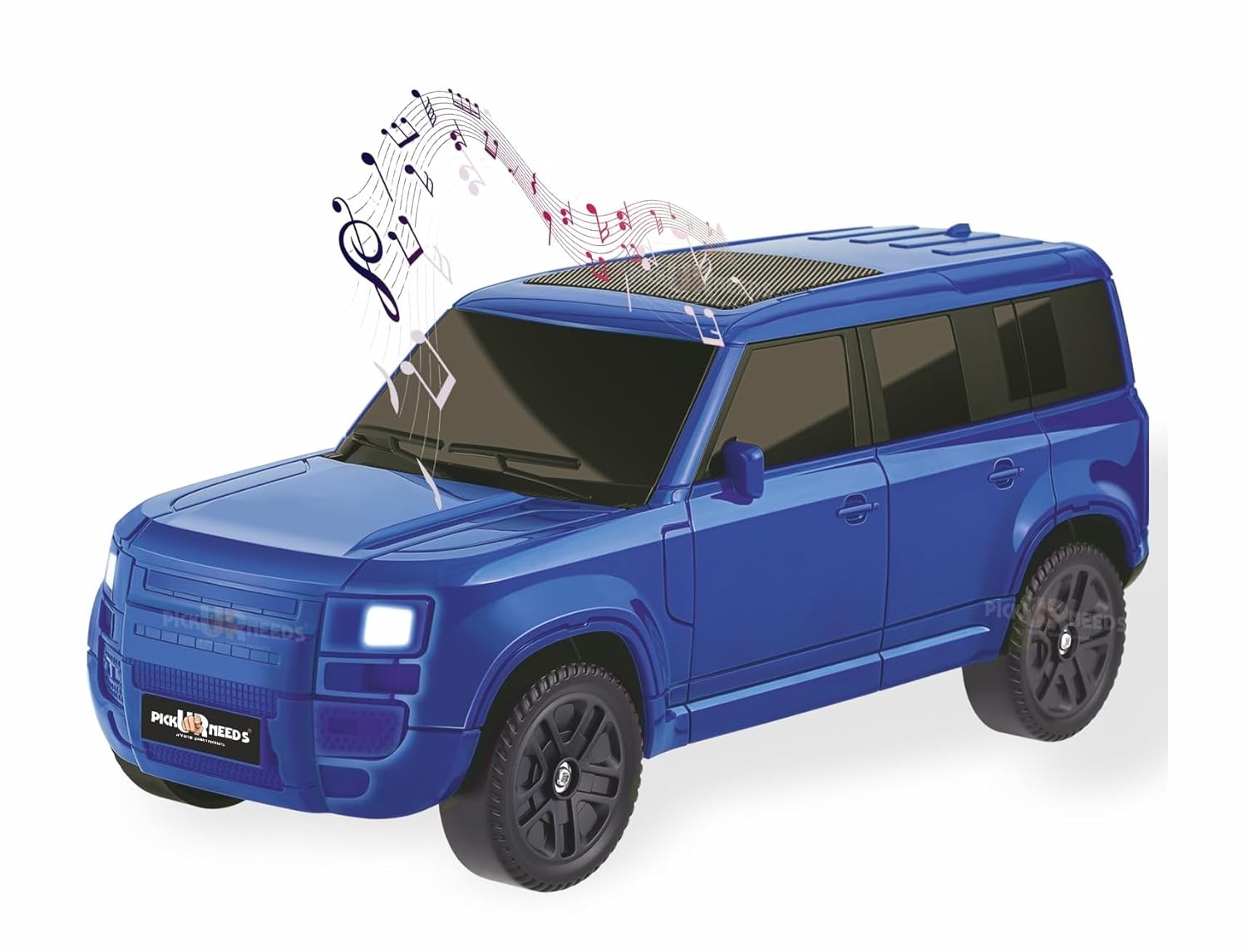 Pick Ur Needs Portable 10w Car Shape Bluetooth Wireless Speaker with Deep Bass 1200mah Battery Support Fm Radio, Usb, Tf Card, Tws Stylish Suv Design (blue)