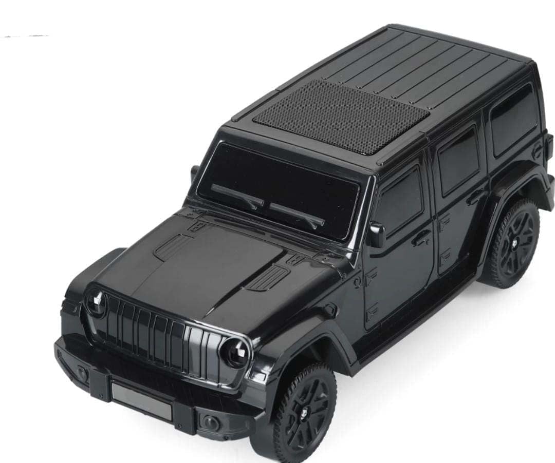 Vrjtec Car Design Wireless Speaker Usb/tf Card/ 1200mah Battery 10 W/fm Support Rgb Light/car Toy Design Bluetooth Speaker (black)