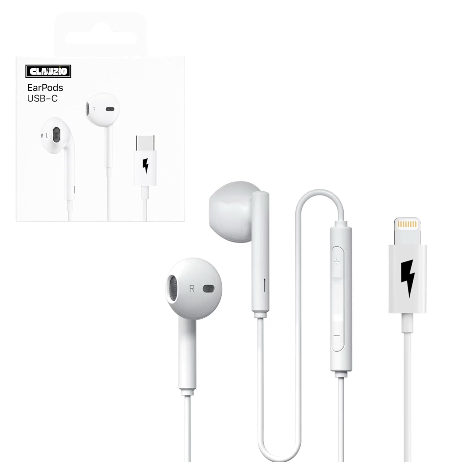 1 Year Warranty Mfi Earphones with Lightning Connector – Wired Headphones with Microphone & Volume Control Compatible with Iphone 14, 13, 12, 11, Se & Iphone X Series (lightning Cable) (1)
