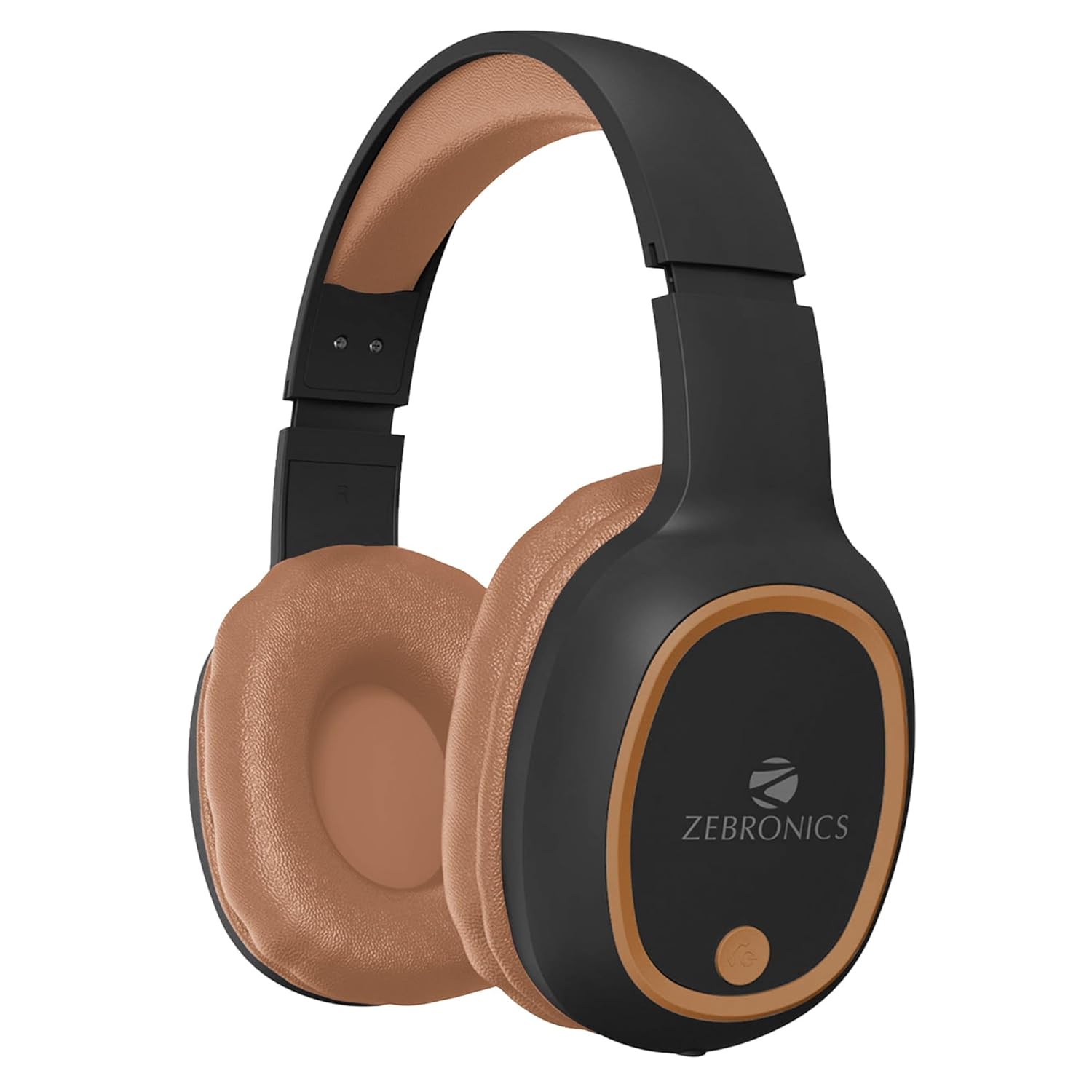 Zebronics Thunder Bluetooth 5.3 Wireless Headphones with 60h Backup, Gaming Mode, Dual Pairing, Enc, Aux, Micro Sd, Voice Assistant, Comfortable Earcups, Call Function (brown)