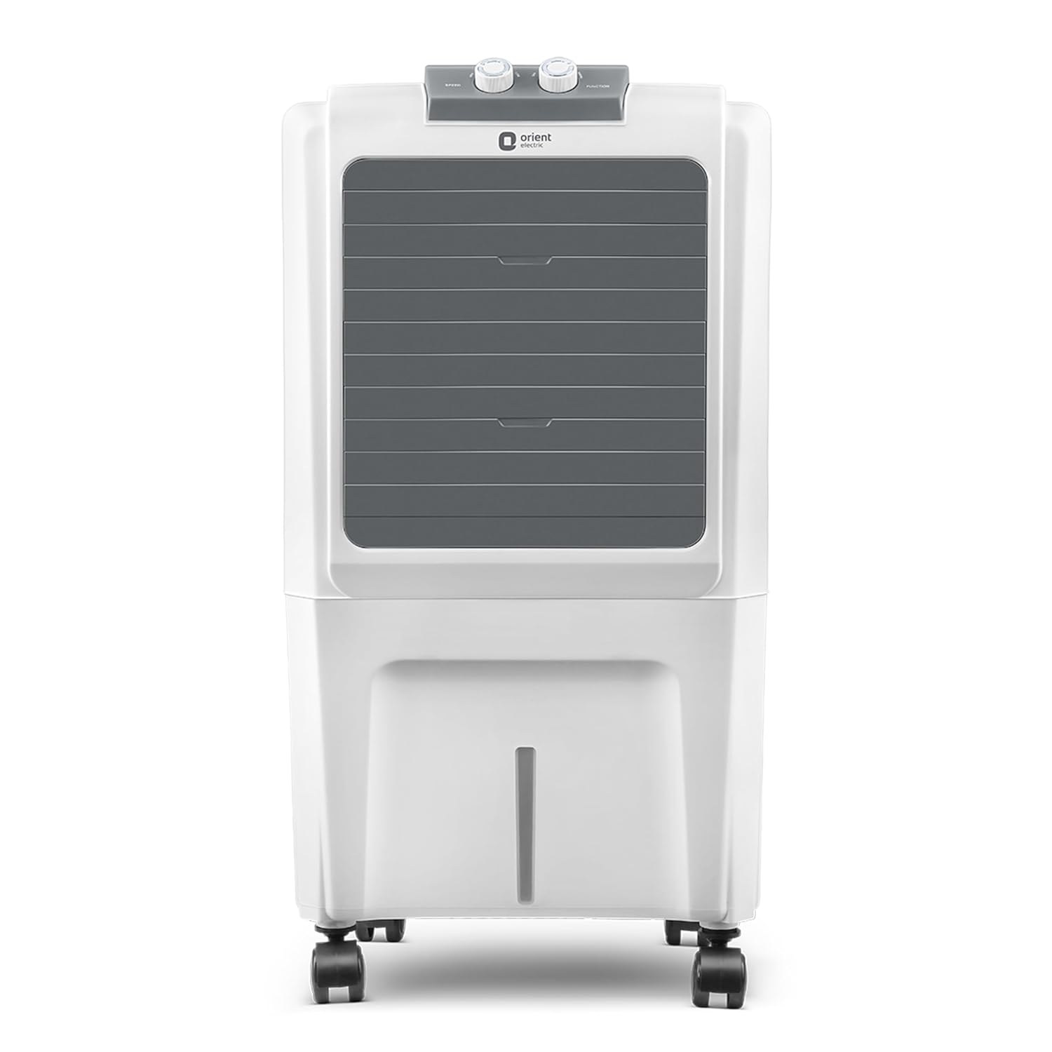 Orient Electric Durachill 40 L Portable Air Cooler for Home | Densenest Honeycomb Pads |more Air Delivery | Fully Collapsible Louvers |inverter Compatible | 1 Year Warranty by Orient | White & Grey