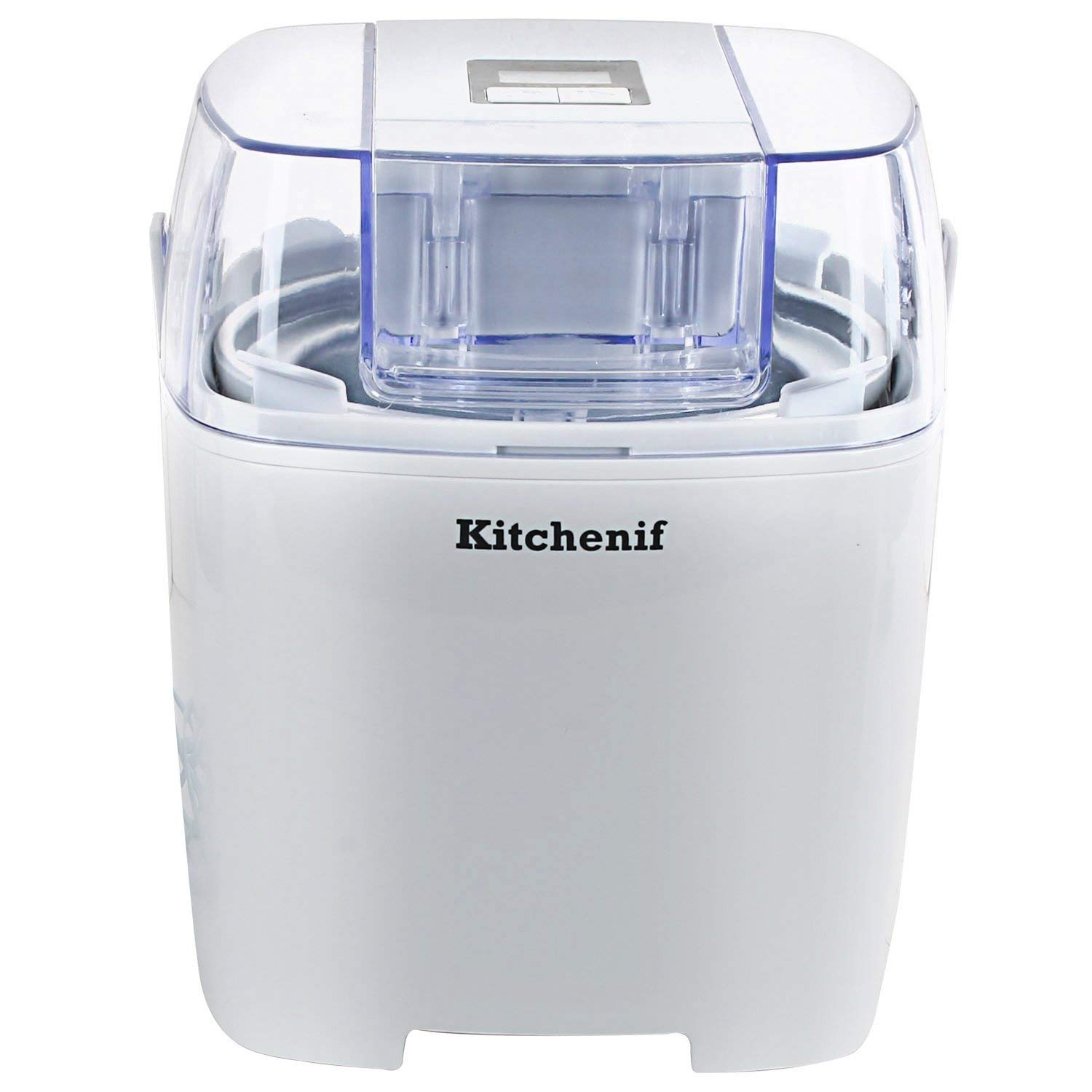 Digital Ice Cream Sorbet Slush & Frozen Yoghurt Maker Machine White 1.5 Ltr (1.5 Ltr)