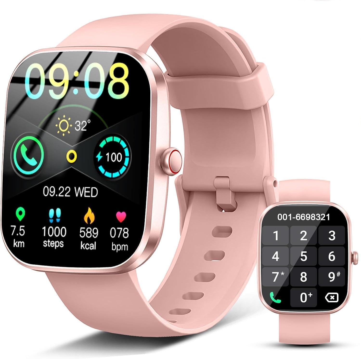 Smart Watch for Men Women, 2026 New Smartwatch(answer/make Call) , 1.91" Fitness Watch with 120+ Sport Modes, Fitness Tracke with Pedometer/sleep Monitor/heart Rate/ip68, for Android/iphone Pink - Digital Shop Now Smart Watch for Men Women, 2026 New Smartwatch(answer/make Call) , 1.91" Fitness Watch with 120+ Sport Modes, Fitness Tracke with Pedometer/sleep Monitor/heart Rate/ip68, for Android/iphone Pink