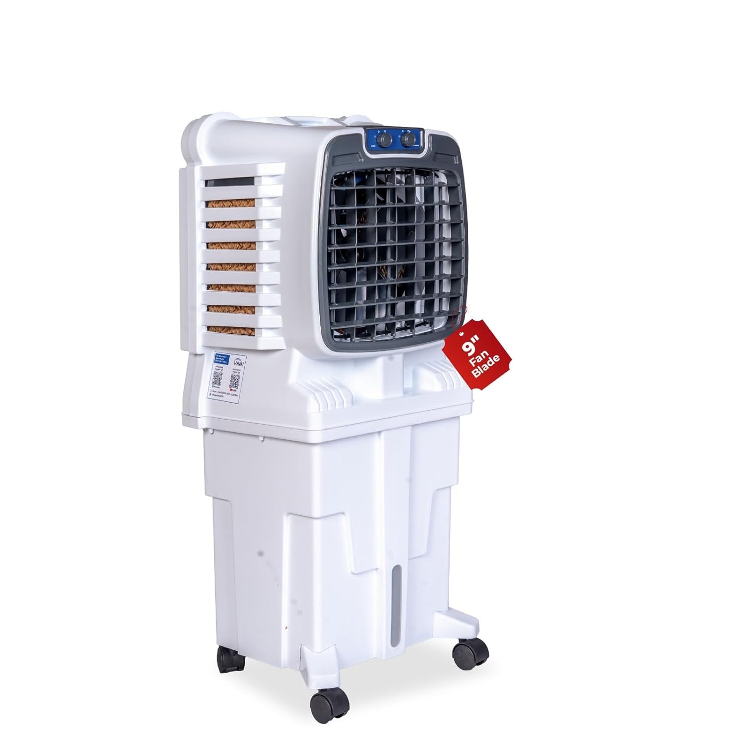 Havai Arizona 9 Personal Air Cooler | India’s First 9-inch Blade Cooler | 2600 Rpm | 2200 M³/hr Delivery | 5 Ft Air Throw | 3-side Honeycomb | 25l Tank | Motorised Louvers | 120w | Ideal for 50 Sq Ft - Digital Shop Now Havai Arizona 9 Personal Air Cooler | India’s First 9-inch Blade Cooler | 2600 Rpm | 2200 M³/hr Delivery | 5 Ft Air Throw | 3-side Honeycomb | 25l Tank | Motorised Louvers | 120w | Ideal for 50 Sq Ft