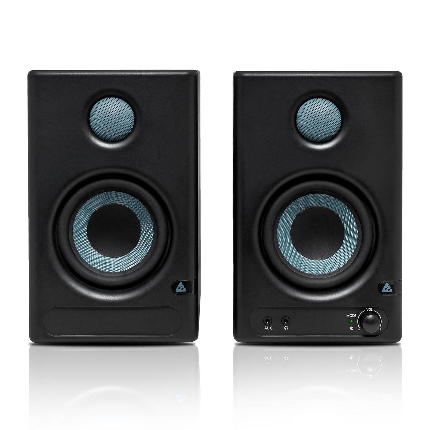 Audio Array Am-s1 Bt V5.3 |professional 4" Studio Monitor Speaker Pair| 60w Class D Amplification,woven Composite Woofer,1" Silk-dome Tweeter,eq Controls|music/monitor Mode, Aux, Hdmi, Usb C, Trs, Rca