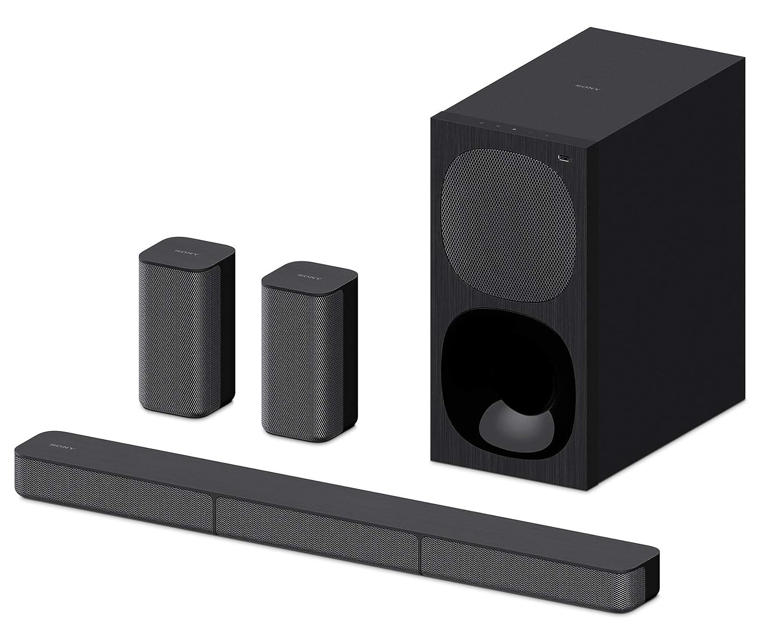 Sony Ht-s20r Real 5.1ch Dolby Digital Soundbar for Tv with Subwoofer and Compact Rear Speakers, 5.1ch Home Theatre System (400w,bluetooth & Usb Connectivity, Hdmi & Optical Connectivity)