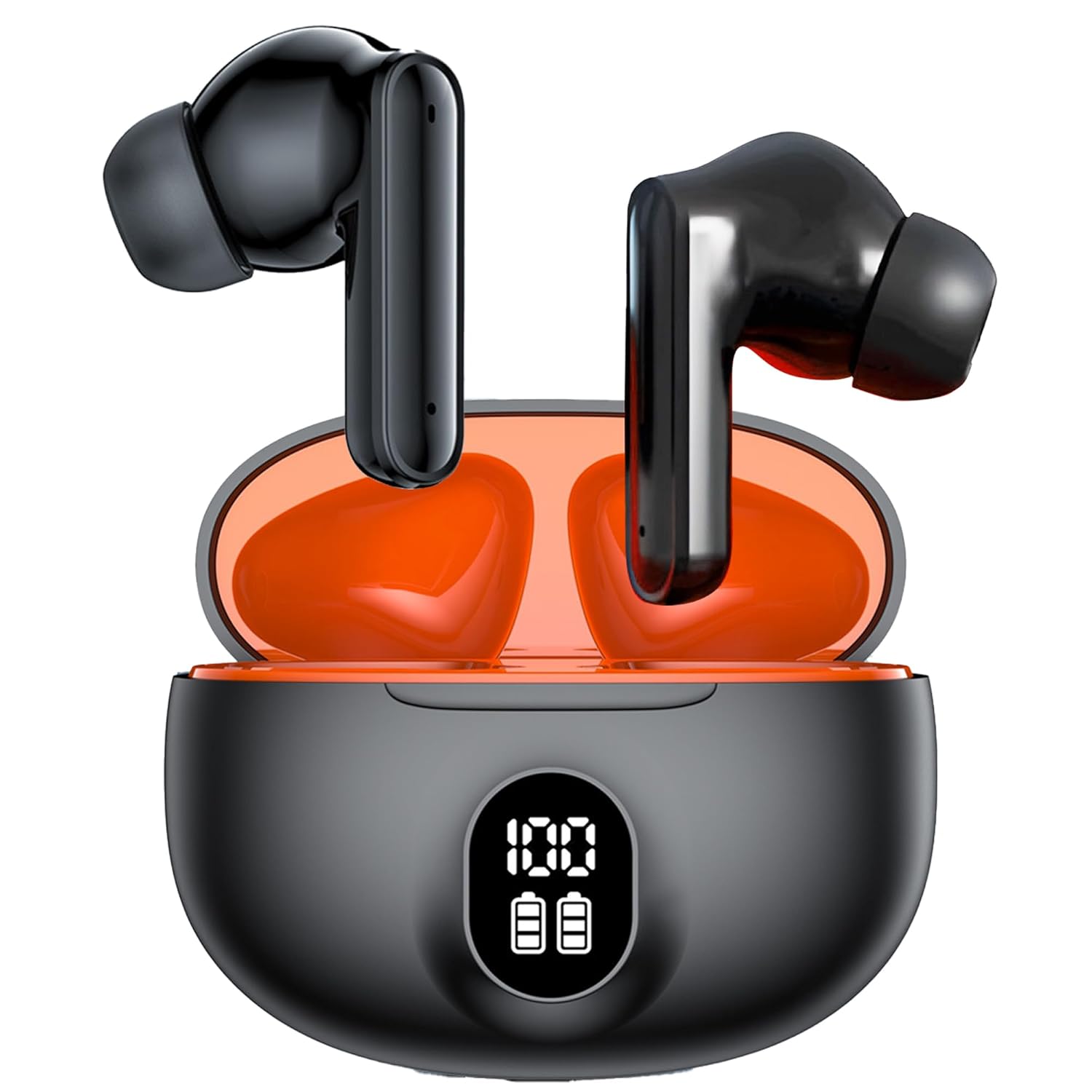 Kratos Cube Ear Buds Wireless with 30h Playtime, Noise Isolation & Clear Calls, Bluetooth Earbuds with Voice Assistant, Ear Buds with Bluetooth V 5.3 & with Type C Fast Charging, Ipx4 Tws Earphones
