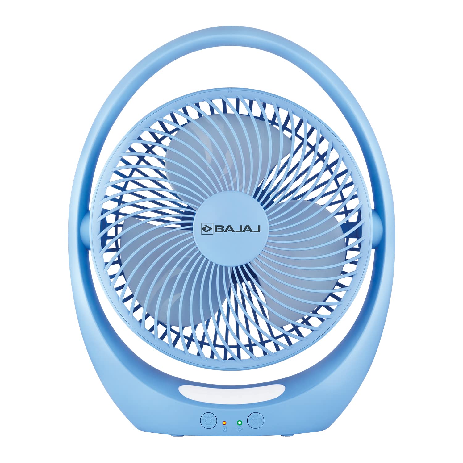Bajaj Pygmy Go 178mm Mini Fan with Led Lighting | Rechargeable | Usb Charging | 4-hours Battery Backup | 3 Speed | 2-light Brightness Setting | High Speed | Portable【blue】 - Digital Shop Now Bajaj Pygmy Go 178mm Mini Fan with Led Lighting | Rechargeable | Usb Charging | 4-hours Battery Backup | 3 Speed | 2-light Brightness Setting | High Speed | Portable【blue】