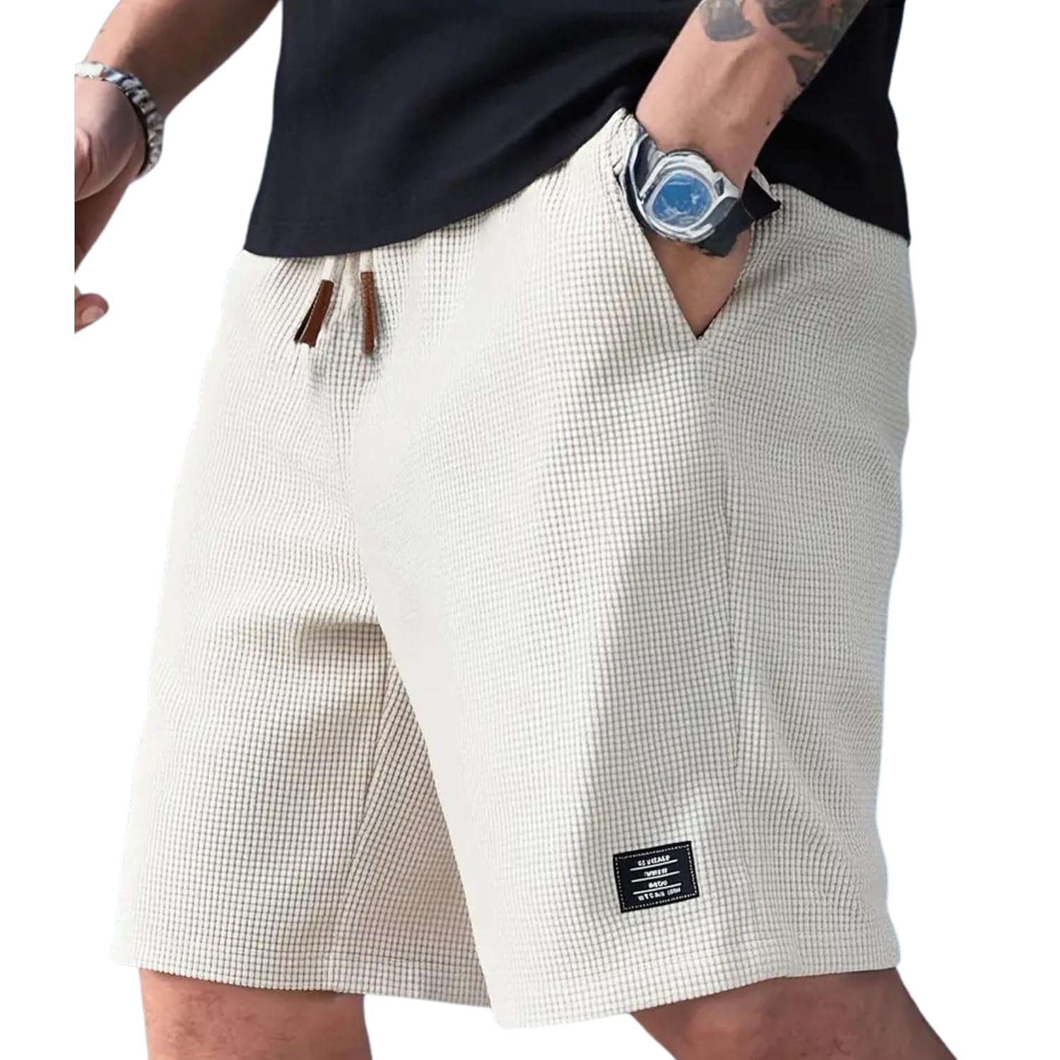 Men’s Slim Fit Knitted Short for Summer | Stretchable Fabric | Breathable & Lightweight | Casual Lounge Short with Elastic Waistband & Drawstring - Digital Shop Now Men’s Slim Fit Knitted Short for Summer | Stretchable Fabric | Breathable & Lightweight | Casual Lounge Short with Elastic Waistband & Drawstring