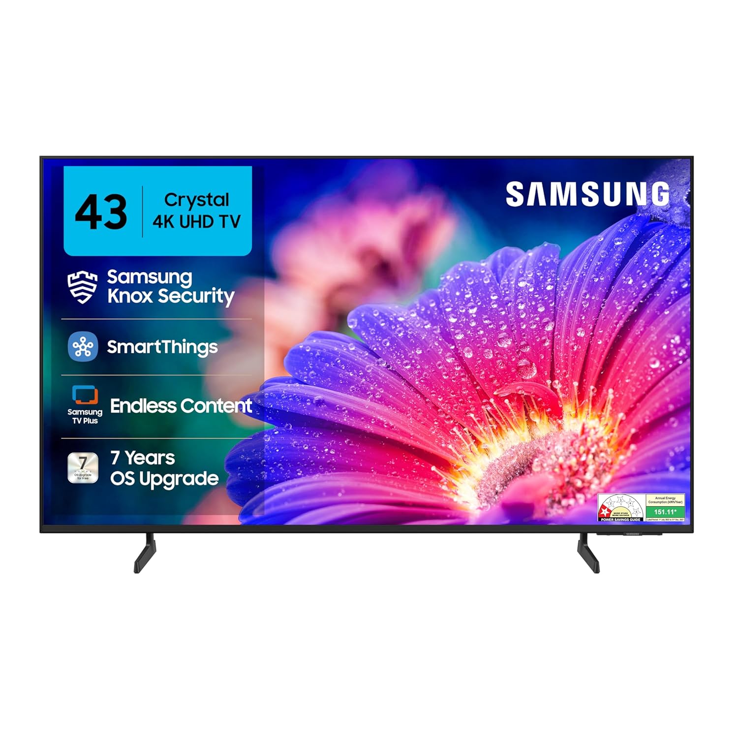 Samsung 108 Cm (43 Inches) Crystal 4k Vista Ultra Hd Smart Led Tv Ua43ue81afulxl
