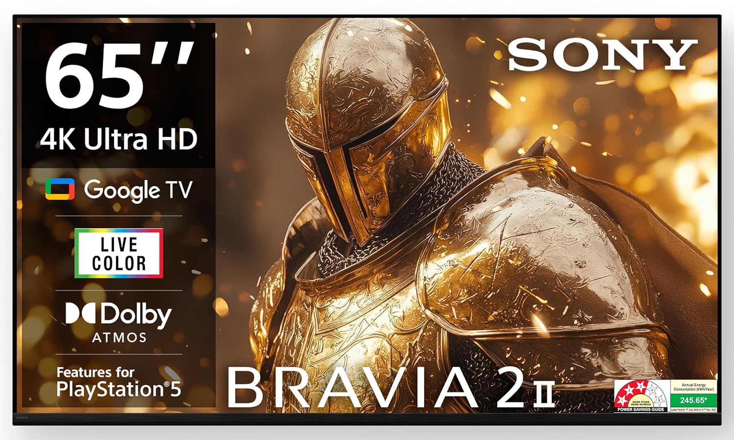 Sony 164 Cm (65 Inches) Bravia 2m2 Series 4k Ultra Hd Smart Led Google Tv K-65s25bm2